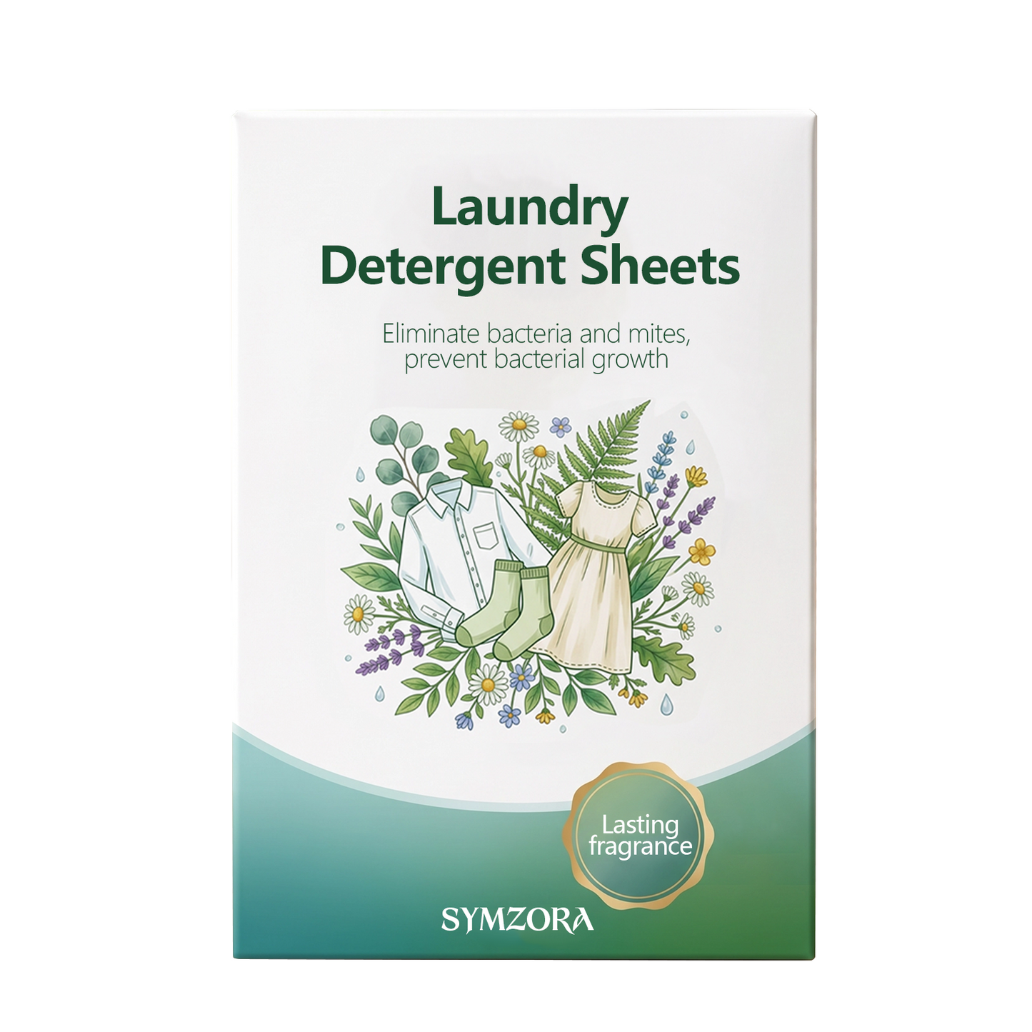SYMZORA Wildflower Laundry Sheets – Eco-Friendly, Gentle Clean for Sensitive Skin