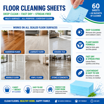 Symzora™ Multi-Effect Dissolvable Floor Cleaning Sheets