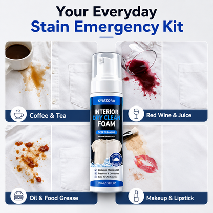 Symzora™ Instant Fabric Stain Remover Spray — Fast, Gentle, and Wash-Free Application