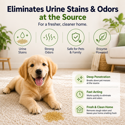 Symzora™ Advanced Pet Odor & Stain Eliminator — Enzyme-Powered, Fresh Formula with Instant Neutralization