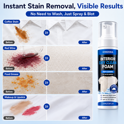 Symzora™ Instant Fabric Stain Remover Spray — Fast, Gentle, and Wash-Free Application