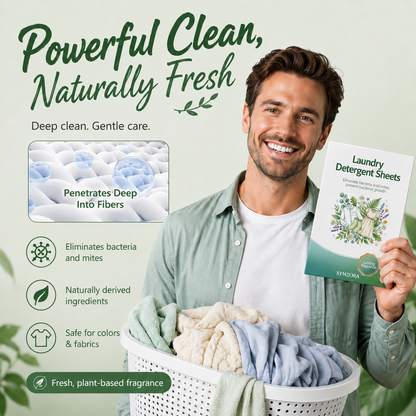 SYMZORA Wildflower Laundry Sheets – Eco-Friendly, Gentle Clean for Sensitive Skin