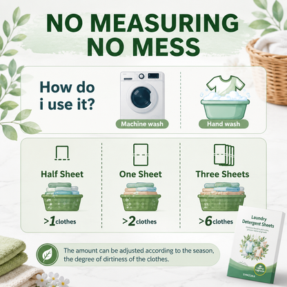 SYMZORA Wildflower Laundry Sheets – Eco-Friendly, Gentle Clean for Sensitive Skin